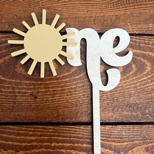 First Birthday Decorations Bundle- Sunshine- First Lap Around the Sun